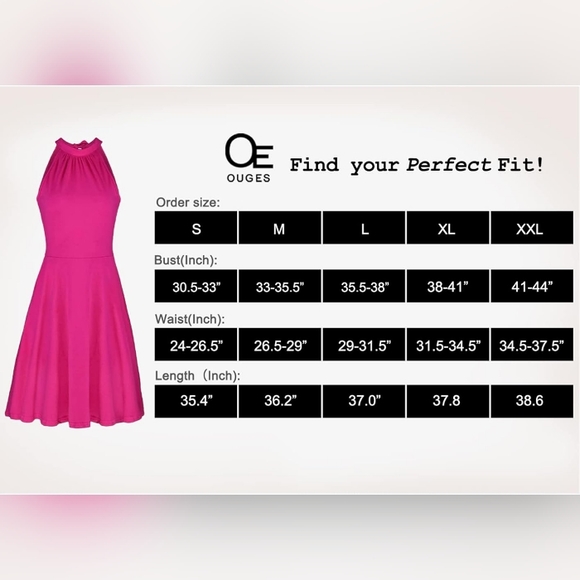 Sz M Halter Neck Stretch Sleeveless Casual Dress - Picture 9 of 9